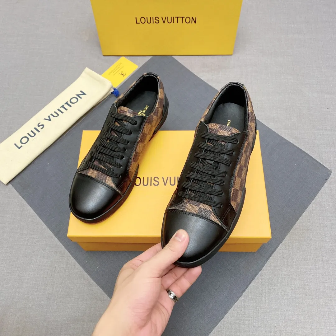 p360 LV men's shoes, casual shoes, sneakers, an international high-end brand, this model is the official classic model, 1:1 quality, made by famous manufacturers, made of Italian cowhide ➕PVC presbyoplasty material, perfect last shape, generous and fashionable design, attracting many consumers, top-grade cowhide inside, made of cowhide: what you want is high quality; dear friends, don't miss to forward the picture, the code number is 38_44 optional, No. 019